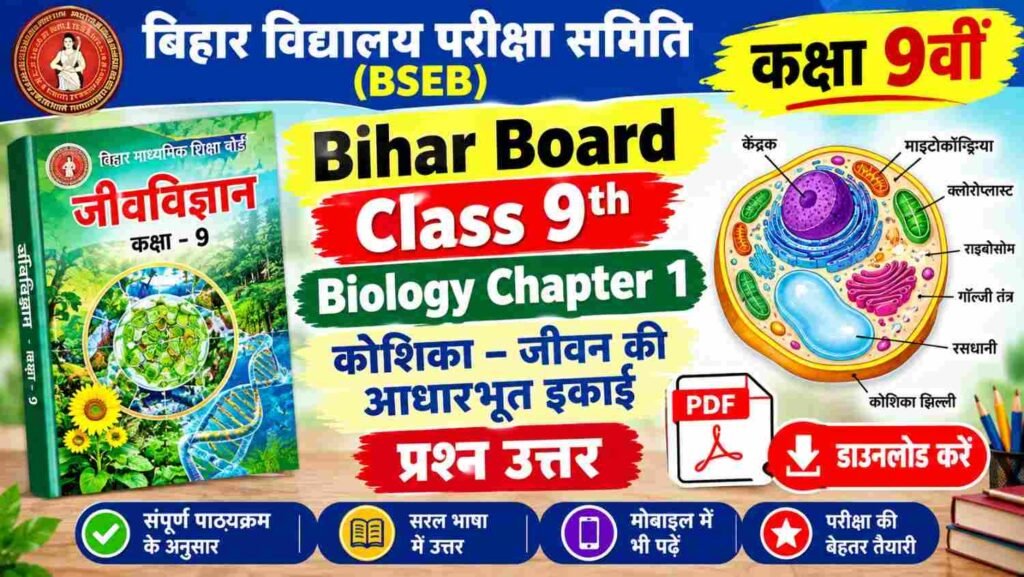 Bihar Board Class 9 Biology Chapter 1 Question Answer PDF