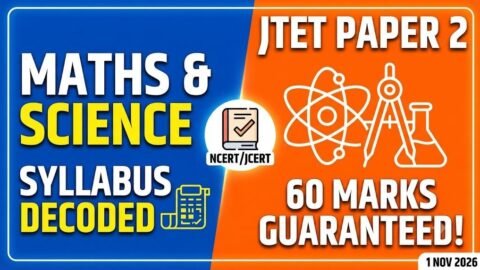 Jharkhand TET Paper 2 Maths and Science syllabus