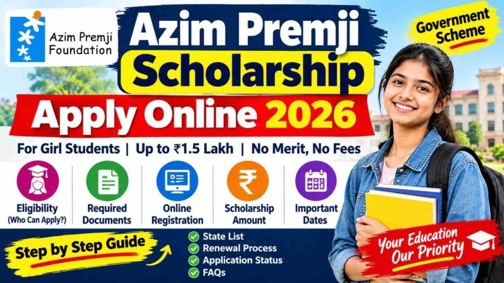 Azim Premji Scholarship Apply Online
